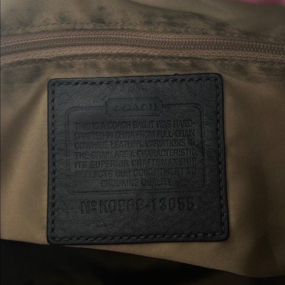 Coach Allie Leather Hobo Shoulder Bag Purse Tote 13655 - Picture 11 of 11